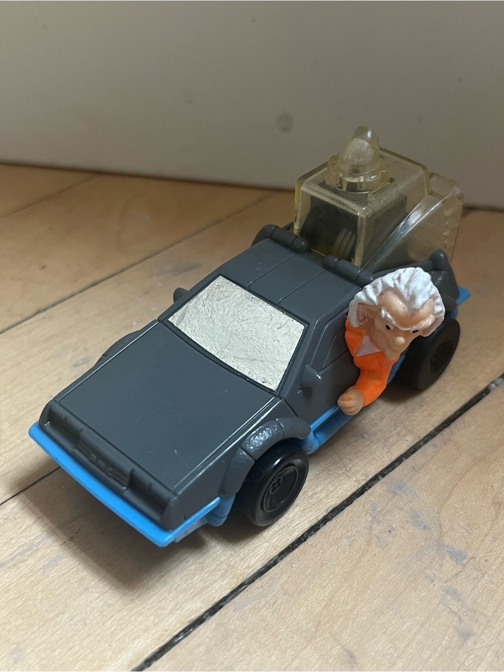 Vintage Back To The Future Doc Brown Delorean McDonald's Happy Meal Toy Car 1991